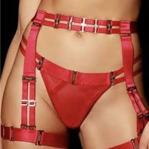 Honey Birdette Samantha red brief - size Small